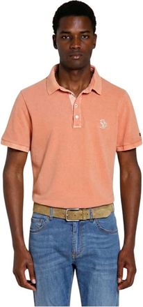 Mason's Leopardi Delamere Polo - Heren - Polos - Roze - 2XL - Katoen - Tops