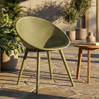 Dmora Silla Tansen, 2 Sillas, Adecuado Para Interior/exterior, Material Estructura De Pl&aacute;stico, Verde