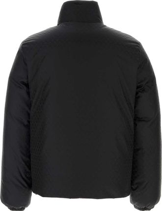 Alexander McQueen Mens Nylon Down Jacket Black