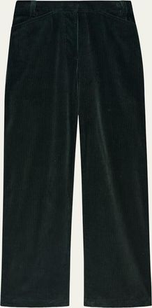 Another Tomorrow Patch Pocket Corduroy Wide Leg Pants