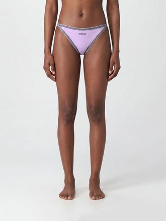 Versace Slip bikini a vita bassa con iconica stampa Greca