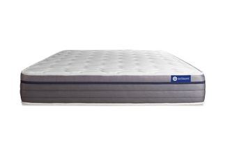Actisom Colch&oacute;n blanco con l&aacute;tex y espuma viscoel&aacute;stica 150 x 195