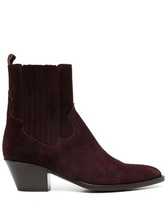 Buttero 55mm suede boots - women - Suede - 39 - Purple