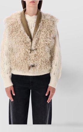 Isabel Marant luxe shearling sleeveless vest