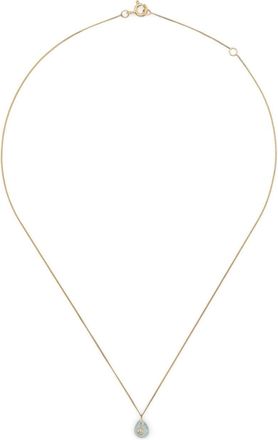 Pascale Monvoisin 9kt yellow gold Orso diamond and aquamarine necklace - women - Aquamarine/9kt Yellow Gold/Diamond - One Size