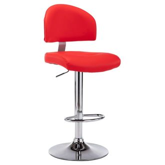 vidaXL Sgabello Da Bar Rosso In Similpelle - Vidaxl
