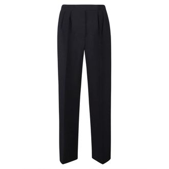 Max Mara Straight Trousers - female - Max Mara - Straight Trousers - Blue - XS - Trousers