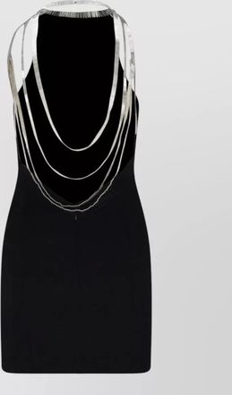 The Attico backless mini dress embellished straps sleeveless