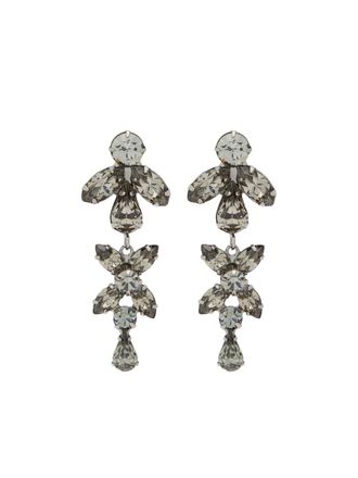 Jennifer Behr Liss teardrop embellished earrings - Silver