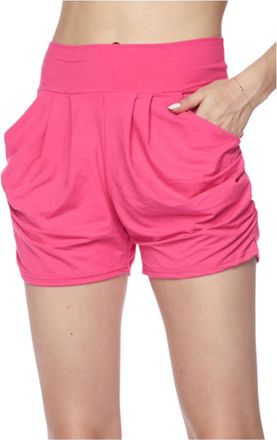 White Label Womens Lounge Shorts With Pockets In Pink