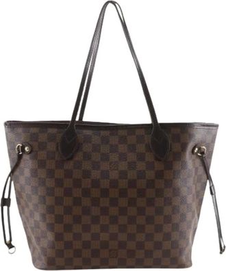 Louis Vuitton Pre-owned Tote Bags, female, Brown, Size: ONE SIZE Pre-owned Neverfull MM Damier Canvas Tote Bag