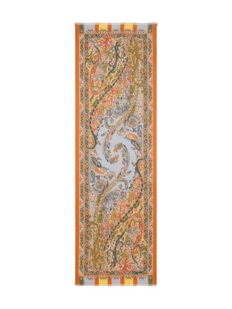 Etro paisley scarf - Blu