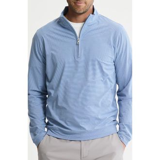 J.A.C.H.S. Performance Microstripe Quarter Zip Pullover in Blue Stripe at Nordstrom Rack, Size Xx-Large
