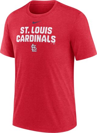 Nike St. Louis Cardinals Stacked Nike Mens MLB T-Shirt in Red | NJFDEX48SCN-NKP
