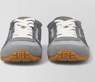 Balmain calf leather low-top sneakers
