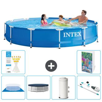 Intex Piscina Con Estructura Redonda - 366x76 Cm - 7-piezas S114