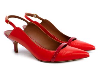 Malone Souliers Red Leather Slingbacks Size 37
