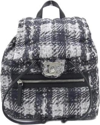 Chanel Pre-owned Nylon Backpack - Dames - Vintage Rugzakken - Zwart - ONE Size - Nylon - Vintage