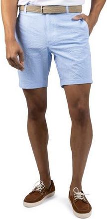 Tailorbyrd Stripe Seersucker Shorts in Light Blue at Nordstrom Rack, Size 40