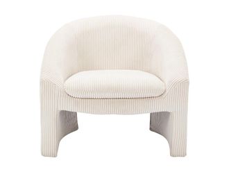 VENTE-UNIQUE.COM Sill&oacute;n cl&aacute;sico terciopelo crema