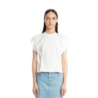 Coperni T-Shirts, female, White, Size: L Zero Waste Adjustable Tee