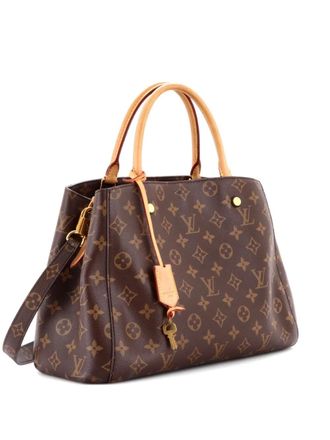 Louis Vuitton Montaigne Handbag Monogram Canvas MM tote bag - Brown
