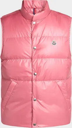 Moncler Men & apos;s Restigo Snap-Front Quilted Vest