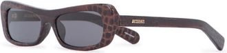 Jacquemus Les Lunettes Capri - Dames - Zonnebrillen - Bruin - ONE Size - Accessoires