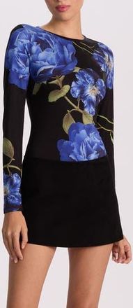 Alice & Olivia Delaina Floral T-Shirt in Los Love at Nordstrom Rack, Size X-Large