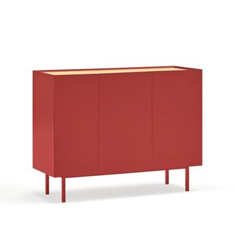 Teulat Aparador 3 puertas 3 cajones interiores burdeos