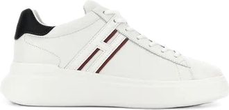 Hogan White H580 Leather Sneakers