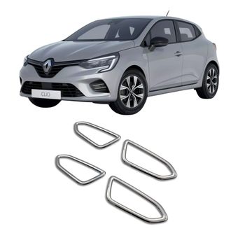 OEM Molduras De Marco De Manija De Puerta, Acero Inoxidable, Cromadas, Renault Clio 5 Hb 2019