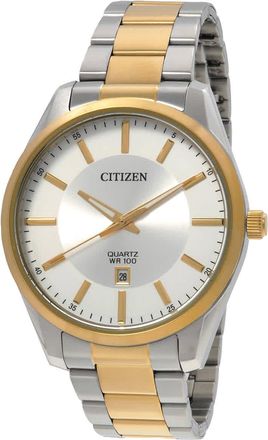 Citizen Quartz Silver Dial Two-Tone Mens Watch BI1036-57A