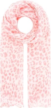 Zwillingsherz Schal ZWILLINGSHERZ Leo, Damen, pink, Web, Obermaterial: 100% Polyester, Modet&uuml;cher Schal, Leo-Muster, leichter Stoff