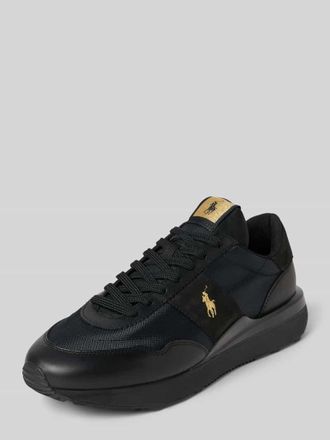 Polo Ralph Lauren Low Top Sneaker mit Rindsleder-Anteil in Black, Größe 40
