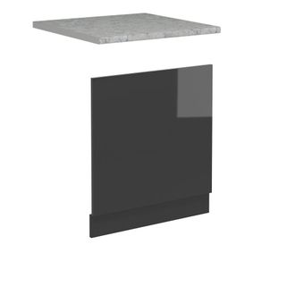 Vicco Frontal Para Lavavajillas R-line, Antracita Alto Brillo, 60 Cm, Et M&aacute;rmol Vicco