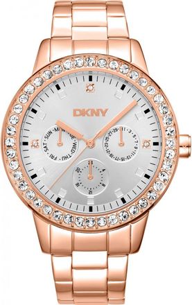 DKNY Womens DK1L055M0065 Ladies Parsons Glitz Watch - Rose Gold - One Size