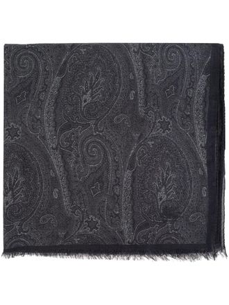 Etro Sciarpa con stampa paisley - Grigio