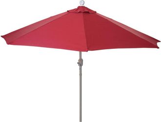 Hhg Nunca Usado] Parasol De Media Ca&ntilde;a Parla, Parasol De Balc&oacute;n, Poli&eacute;ster/aluminio Uv 50+ 3kg, 270cm Burdeos Sin Soporte