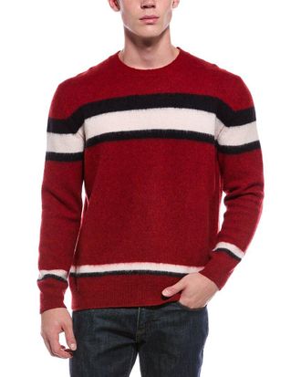Slowear Slowear Virgin Wool Stripe Crewneck Sweater