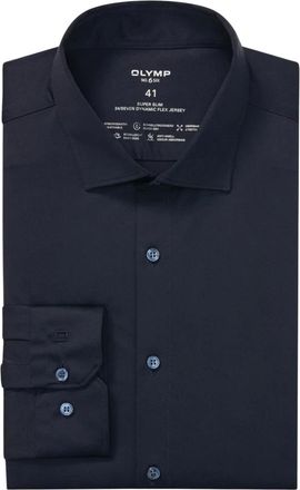 Olymp Olymp, Heren, Overhemden, Blauw, Maat: XL Spandex