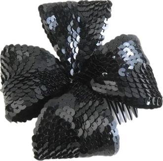 Chanel Pre-owned Accessories, female, Black, Size: ONE SIZE Pre-owned Fabric Hair Accessory