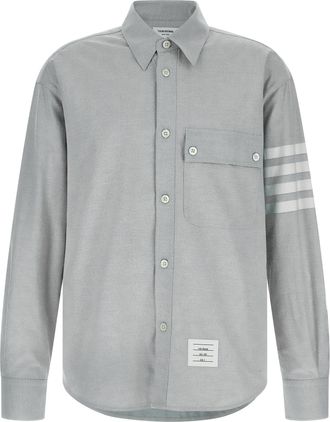 Thom Browne Mens 4Bar Flannel Shirt
