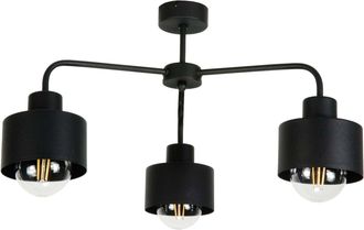 OEM L&aacute;mpara De Techo Industrial Tipo Loft, Color Negro, Higs 14-202