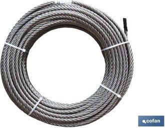 cofan Rollo Cable Galvanizado 250 Mts. 2mm., Cable Galvanizado Seg&uacute;n Forma D-1770, Disponible En 50-100 O 250 Metros Ideal Para La Creaci&oacute;n De Eslingas De C