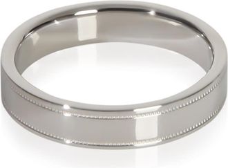Tiffany & Co. Pre-Owned Tiffany & Co. Platinum 4mm Milgrain Band