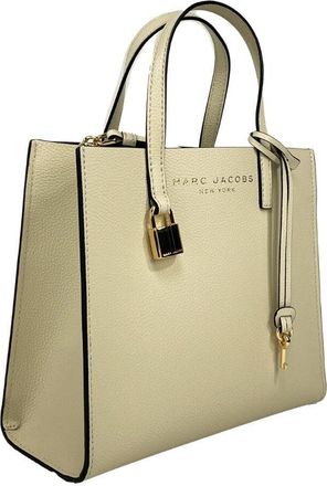 Marc Jacobs Pebbled Leather Tote Bag - White