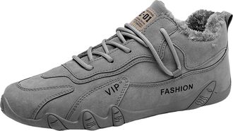 Generic Winter Stylish Womens Ankle Boots with Velvet Mid Cut Design for Outdoor Casual Wear and Warm Comfortable Footwear (Grey, 5. 5)