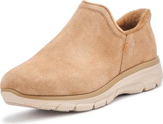 Skechers Womens Easy Going-Modern Hour Suede Hands Free Slip-ins Ankle Boot, Grey-Brown, 3.5 UK