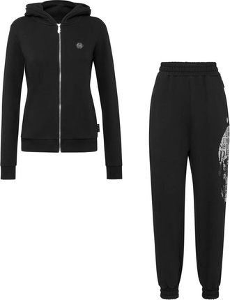 Philipp Plein Jumpsuits & Playsuits, Dames, Zwart, L, Katoen, Tracksuit Top/Broeken Skull